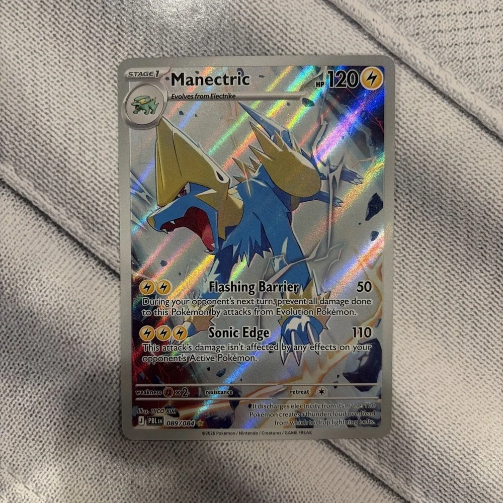 Manectric 089/084 Full Art SIR Pitch Black Holo Pokémon Card NM